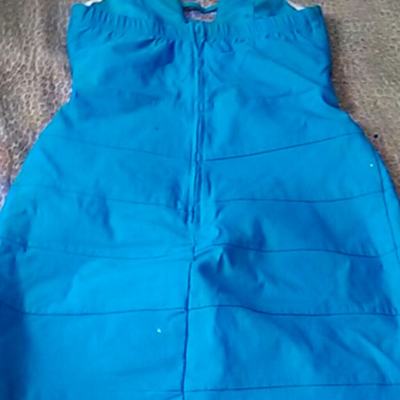 Blue short dress - Picture 3 of 4